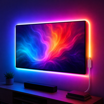 3M RGB LED-lyslist – Gaming & Skrivebord