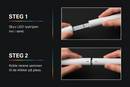 RGB Lysbar – Moderne Gaming-skrivebord