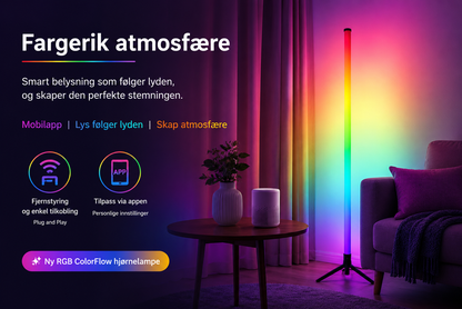 RGB Lysbar – Moderne Gaming-skrivebord