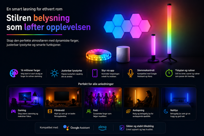 RGB Lysbar – Moderne Gaming-skrivebord