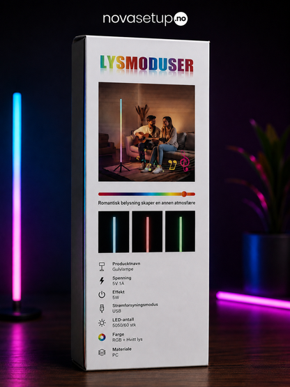 RGB Lysbar – Moderne Gaming-skrivebord