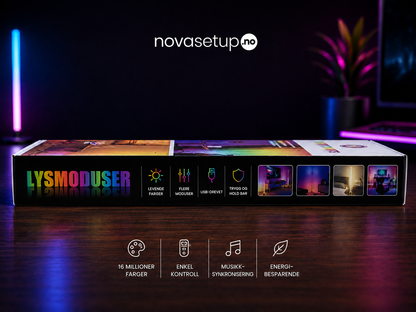 RGB Lysbar – Moderne Gaming-skrivebord