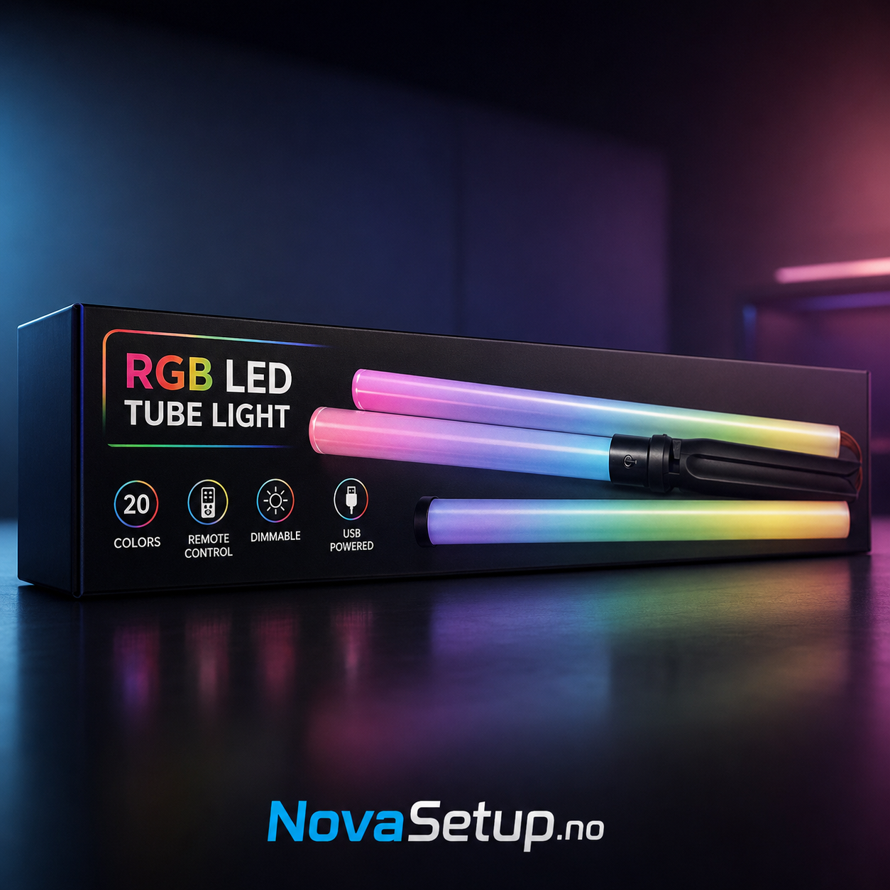 RGB Lysbar – Moderne Gaming-skrivebord