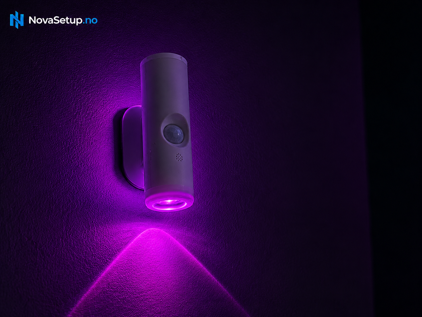 RGB Vegglampe med bevegelsessensor – Trådløs